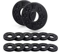 Blulu 12 Pieces Guitar Strap Locks Holder Silicone Rubber Guitar Strap Protector Blocks for Electric, Acoustic & Bass