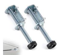 Blulu 2 Pairs 9 Inch Garage Door Plunger Bumper Spring Set, Galvanize Carbon Steel Replacement Plunger Bumper Push Rod Buffer Spring, Left and Right Garage Door Opener Part Hardware Tool, Silver