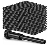 Blulu 200 Pack Invisible Cable Railing kit, T316 Stainless Steel 1/8" Invisible Receiver and Swage Stud End for Cable Railing, Swage Tensioner 1/8" for Wood/Metal Post, Hardware (Black)