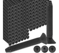 Blulu 200 Pack Qty 1/4-20 x 2-1/4'' Trailer Deck Screws Flat Head Screws Thread Cutting for Trailer Flooring Floorboards, T40 Star Drive, Type F, Compatible with Hardwoods Softwoods