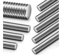 Blulu 4 Pcs 1/2"-13 Fully Threaded Rod, 36" Length, 304 Stainless Steel Long Threaded Screw, Right Hand Threads