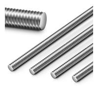 Blulu 4 Pcs 1/4"-20 Fully Threaded Rod, 36" Length, 304 Stainless Steel Long Threaded Screw, Right Hand Threads