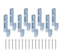 Blulu 8 Pcs 1/4 Inch Sliding Screen Door Latch Strike, Zinc Alloy Screen Door Latch Replacement Strike Plate Heavy Duty Keeper with Mounting Screws for Home Patio
