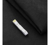 Blulu Craft Felt Fabric Material by The Metre 100 cm Wide 1 Square Meter Pre Cut Plain Felt Sheets with Soft Ruler for DIY Craft Decoration Art Sewing Embroidery Craftwork Patchwork(Black)