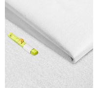 Blulu Large Felt Sheets Fabric Material by The Metre 39.4 x 39.4 Inch/ 100 x 100 cm Square Pre Cut with Soft Ruler for Easter Halloween Christmas Craft DIY Decoration Art Sewing Patchwork(White)