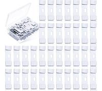 Blulu Vertical Blind Repair Tabs Kit Vane Savers Blind Repair Clip, Window Blinds Replacement Slats Parts, White