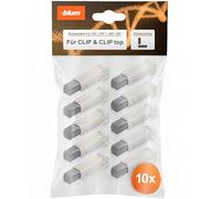 blum 10x BLUMOTION Clip-on dampers I Door dampers for Full Overlay Doors, Corner Application | retrofit Suitable for Clip, Clip top with Straight Hinge arm | Furniture Fitting, Tool-Free Assembly