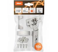 Blum 2407516 BLUMOTION Hinge Kit, Chrome