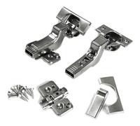 Blum 110-Degree Inset Soft-Close Clip Top Hinge 71B3750 With Mounting Plate 173H7100 And Covers Pack Of 8