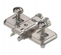 Blum 174E6100.01 Wing Mounting Plate with Pre-Assembled Expando Screws and Zero Distance