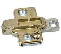 Blum 175H7100x6S 175H7100, Frameless Mounting Plate, Clip-On, 0 mm Height (Pack of 6 with Screws), Nickel Finish