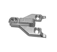 Blum 175L6600.22x4S 0 mm Die Cast Screw on Face Frame Mounting Plate, Nickel Finish (Pack of 4)