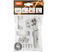 blum 4X Clip top BLUMOTION Cabinet Hinge 35mm | Full Overlay | Nickel