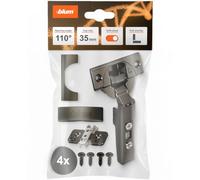 blum 4X Clip top BLUMOTION Cabinet Hinge 35mm | Full Overlay | Onyx Black