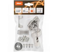 blum 4X Clip top BLUMOTION Cabinet Hinge 35mm | Inset | Nickel-Plated