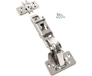 Blum 71T6550 170 Degree Wide-Angle Sprung Overlay Hinge With 173H7100 Mounting Plate 2-Pack