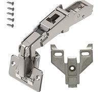 Blum 71T6550 Wide Angled Hinge 170 Degree, FACE Frame Application, Full Overlay with 0mm Face Frame Plate 175L6600.22 (2 - Set)