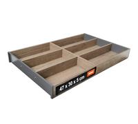 Cutlery Tray Wood | 47.2x30 cm | Blum AMBIA-LINE | Nebraska Oak | Cutlery Organiser