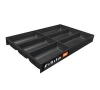 Cutlery Tray Steel Soft-Touch | 47.2x30 cm | Blum AMBIA-LINE | Carbon Black | Cutlery Organiser