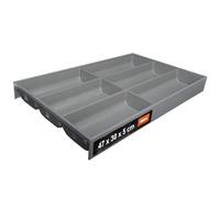 Cutlery Tray Steel Soft-Touch | 47.2x30 cm | Blum AMBIA-LINE | Orion Grey | Cutlery Organiser