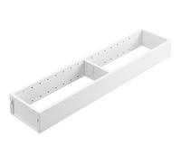Blum AMBIA-LINE drawer organiser in powder-coated steel | ideally suited for use in kitchen, bathroom & living area | modularly expandable | 47×10×5 cm | with magnetic plate | Silk White