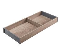 Blum AMBIA-LINE drawer organiser in premium wood decor | ideal for kitchen, bathroom & wardrobe | modularly usable and secure hold thanks to anti-slip feet | 42×20×5 cm | Nebraska Oak