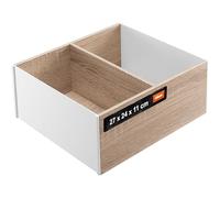 Blum AMBIA-LINE drawer organiser in premium wood decor | ideal for kitchen, bathroom & wardrobe | modularly usable and secure hold thanks to anti-slip feet | 27×24×11 cm | Bardolino Oak