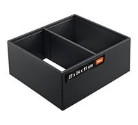 Blum AMBIA-LINE Drawer Organizer Steel 27×24×11 cm | Carbon Black | Magnetic base holder - no slipping | Modular & expandable | For kitchen & bath