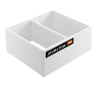 Blum AMBIA-LINE Drawer Organizer Steel 27×24×11 cm | Silk White | Kitchen | Magnetic base holder - no slipping | Modular & expandable | For kitchen & bath