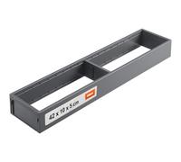 Drawer Insert Steel | 42.2x10 cm | Blum AMBIA-LINE | Orion Grey | Kitchen Drawer Organiser, Drawer Divider