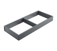 Drawer Insert Steel | 42.2x20 cm | Blum AMBIA-LINE | Orion Grey | Kitchen Drawer Organiser, Drawer Divider