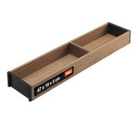 Blum Ambia-Line Kitchen Drawer Inserts Frame, Width 100 mm, Length 472 mm, Height 50 mm, with Base, Wooden Design Tennessee Nut, Pack of 1, Kitchen Organiser