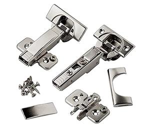 Blum Blumotion 8 Pack 110 Degree Soft Close Hinges Self-Closing Frameless Hinges with Mounting Plates and Hinge Guard Plates