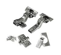 Blum Clip top BLUMOTION Soft Close Hinges, 110 Degree, Self Closing, Frameless, with Mounting Plates and Hinge Cover Plates (Inset - 8 Pack (4 Pair))
