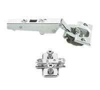 Blum Hinges Soft Close Clip On 71B3550 & Mount Plate 110 Degree Overlay + Screws