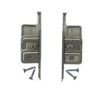 Blum Metabox Drawer Front Fixing Bracket, Nickel, Right and Left, Screw-On, 1 Pair