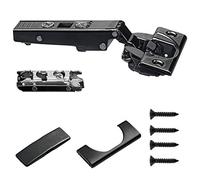 Blum Onyx Black Soft Close Overlay Hinge 71B3550OB + Plate + Covers + Screws