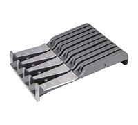 Blum Tandem Box Cutlery Tray Kitchen Knife Holder ZSZ.02M0 for Kitchen Drawers | Plastic Orion Grey Matte - Stainless Steel Matte | Depth: 260 mm | 1 Piece - Drawer Organiser for Knives