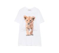 Blumarine lion-print crystal-embellished T-shirt - White S-M-L