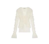 Blumarine ruffled tulle blouse - White 38-40