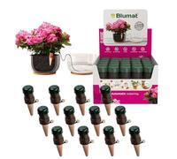 Blumat Classic Self-Watering Stakes - Automatic Drip Irrigation System for Indoor Plant Watering & Outdoor - Water Drip Solution for Potted Plants - Slow Release Stakes, 12 Pack, wo Adapter