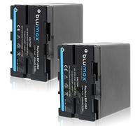 Blumax 2 x Battery for Sony BP-U60 5200 mAh | Replaces BP-U30 | BP-U60 | BP-U90 | BP-U95