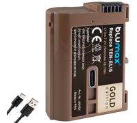 Blumax Battery Compatible with Nikon EN-EL15 | - 2600mAh -| EN-EL15c EN-EL15b EN-EL15a with USB Type-C Charging Port for Z5 D850 D7500 - Z8 Z7 II Z6 III Zf