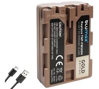 Blumax Battery Compatible with Sony NP-FM500H | 2600mAh - NP-FM500 NP-FM55H with | - USB Type-C Charging Socket - Sony Alpha 77 99 II A77 A99 II DSLR A900