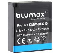 Blumax Battery DMW-BLG10e (1000mAh) - NTC Sensor & Stable V1 Housing - Compatible with Panasonic Lumix DC-TZ95D DC-GX9 TZ202 TZ91 DMC TZ101 TZ81 GF6 GX7 GX80 LX100 G110