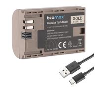 Blumax LP-E6NH USB-C Replacement for Canon Battery, 2600mAh, 7.2V, Compatible with Canon EOS R5, R6, R6 Mark II, 5D Mark IV, 6D Mark II, 90D, 7D Mark II, EOS R, Ra, XC10, XC15