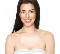 BLUMBODY Chest Wrinkle Pads - Anti-Ageing Advanced Skin Firming Tightening & Moisturizing Treatment Safe Silicone Patches Reusable Overnight Lift for Crepe Erase Neck Décolleté (1.5-mo Supply)