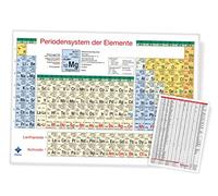 blume DIN A4 periodic table of the elements: robust cold-laminated (PET) protective film - current edition (2021) with Mh, Nc, Ts & Og