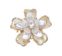 Blumenhemd-Manschettenknöpfe | Clip-Verschluss Eleganter Schmuck,Perlenblume als Hemdknopf-Ersatz - für Damen Business Hochzeit Geburtstag Tuxedo Kleidung, Se référer au descriptif, Zinc, No gem