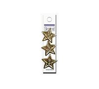 Blumenthal Lansing Slimline Buttons Series Funtastics -Bright Gold Star 2-Hole 7/8" 3/Pkg